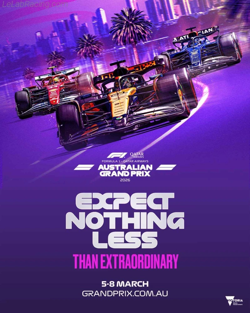 Poster d'un grand prix de la saison de F1 2026
